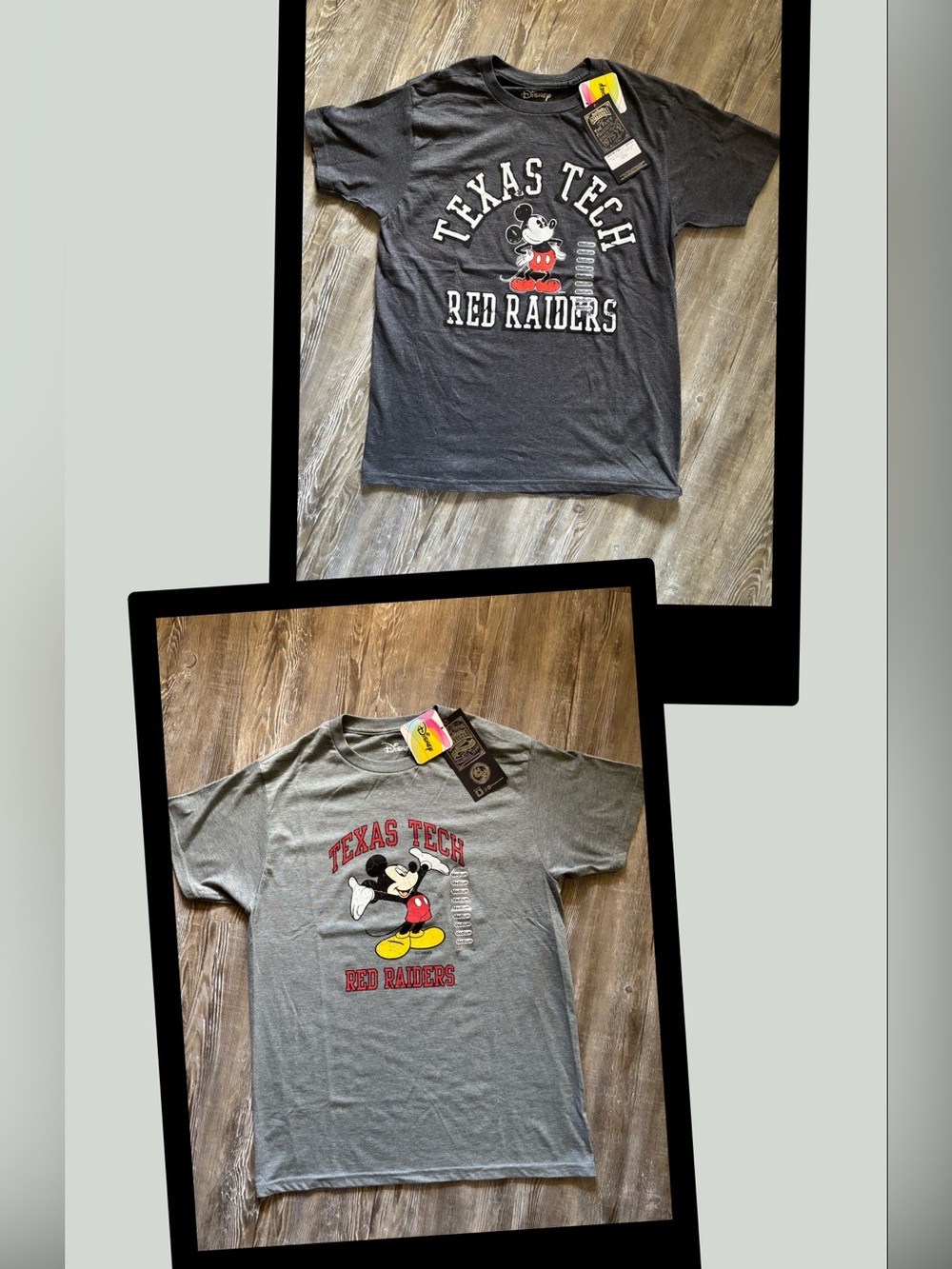 Disney Mickey Mouse Texas Tech t-shirt bundle